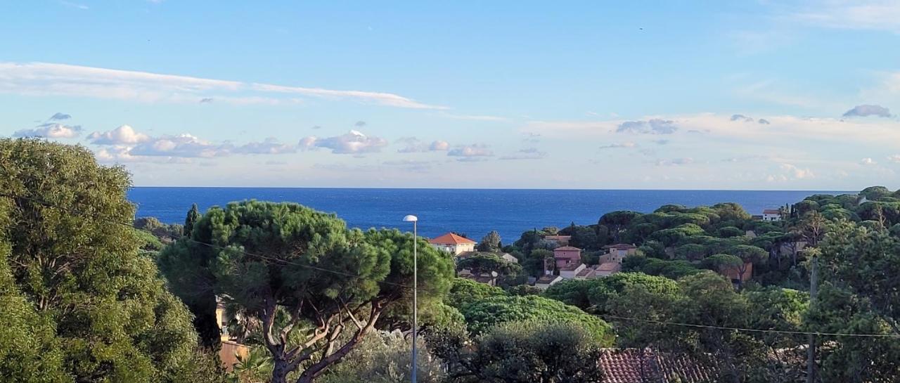 Villa Palm' Issambres 6-7 Personnes, Clim, Avec Piscine, Jardin Et Parking Prives La Garonnette-Plage Luaran gambar